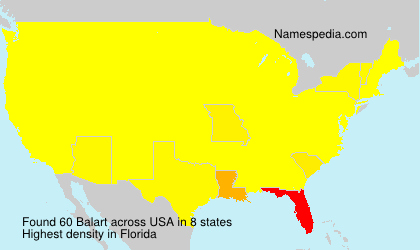 Surname Balart in USA Surname Balart in USA