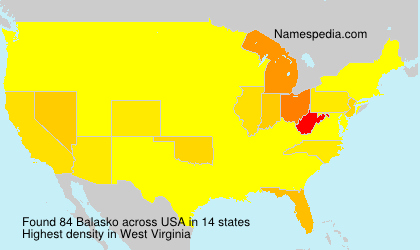 Surname Balasko in USA Surname Balasko in USA