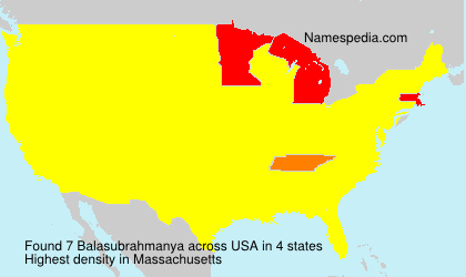 Surname Balasubrahmanya in USA Surname Balasubrahmanya in USA