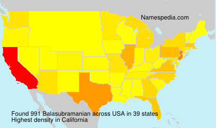 Surname Balasubramanian in USA Surname Balasubramanian in USA
