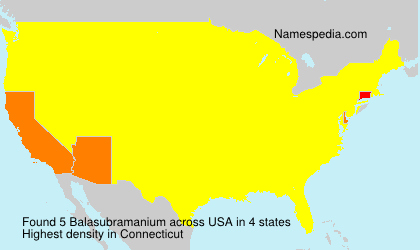 Surname Balasubramanium in USA Surname Balasubramanium in USA