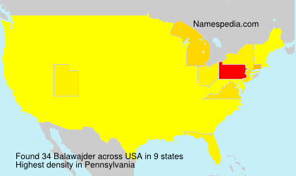 Surname Balawajder in USA Surname Balawajder in USA