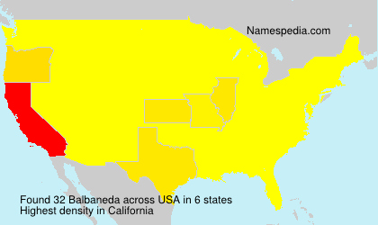 Surname Balbaneda in USA Surname Balbaneda in USA