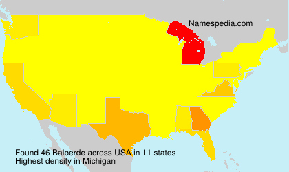 Surname Balberde in USA Surname Balberde in USA