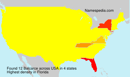 Surname Balcarce in USA Surname Balcarce in USA