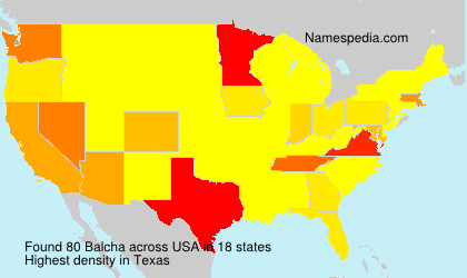 Surname Balcha in USA Surname Balcha in USA