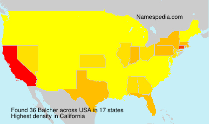 Surname Balcher in USA Surname Balcher in USA