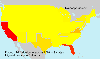 Surname Baldelomar in USA Surname Baldelomar in USA