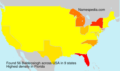Surname Baldeosingh in USA Surname Baldeosingh in USA