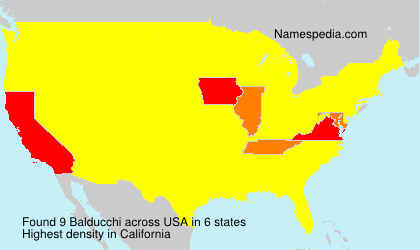 Surname Balducchi in USA Surname Balducchi in USA