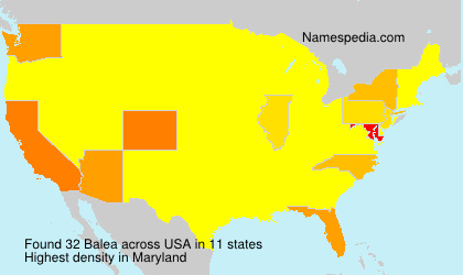 Surname Balea in USA Surname Balea in USA