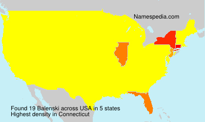 Surname Balenski in USA Surname Balenski in USA