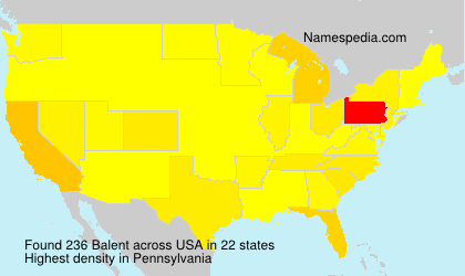 Surname Balent in USA Surname Balent in USA