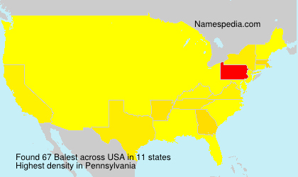 Surname Balest in USA Surname Balest in USA