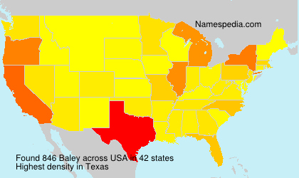 Surname Baley in USA Surname Baley in USA