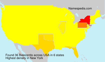 Surname Balezentis in USA Surname Balezentis in USA