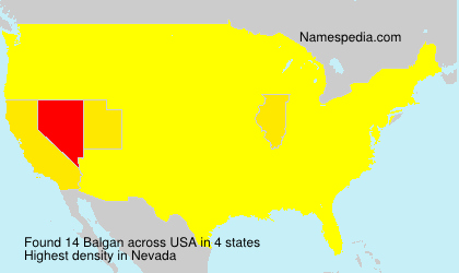 Surname Balgan in USA