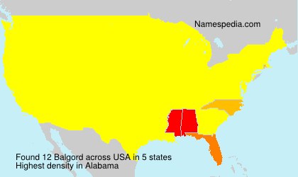 Surname Balgord in USA Surname Balgord in USA