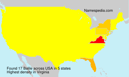 Surname Balile in USA Surname Balile in USA