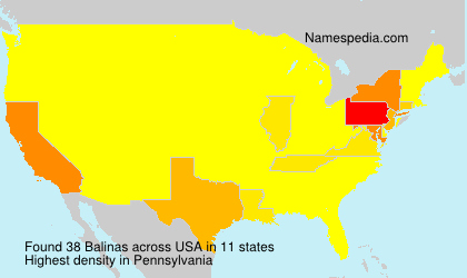Surname Balinas in USA Surname Balinas in USA
