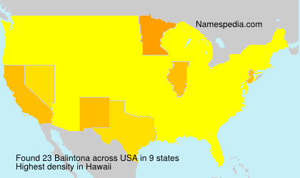 Surname Balintona in USA Surname Balintona in USA