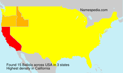Surname Baliola in USA Surname Baliola in USA