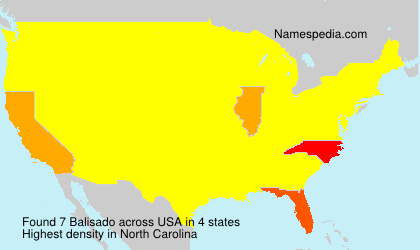 Surname Balisado in USA Surname Balisado in USA