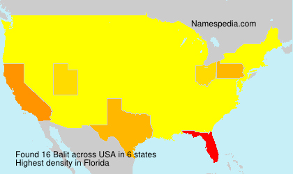 Surname Balit in USA Surname Balit in USA