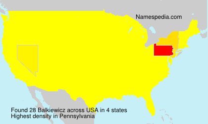 Surname Balkiewicz in USA Surname Balkiewicz in USA
