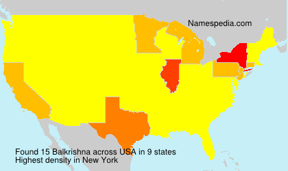 Surname Balkrishna in USA Surname Balkrishna in USA