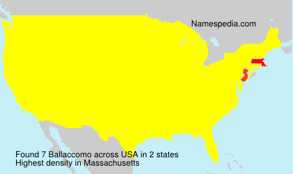 Surname Ballaccomo in USA Surname Ballaccomo in USA