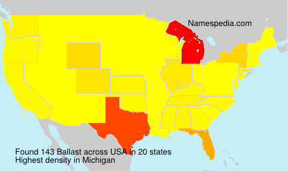 Surname Ballast in USA Surname Ballast in USA