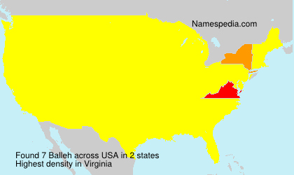 Surname Balleh in USA Surname Balleh in USA
