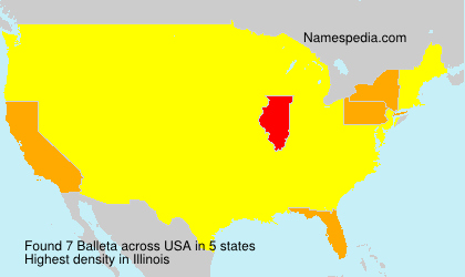 Surname Balleta in USA Surname Balleta in USA