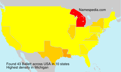 Surname Ballett in USA Surname Ballett in USA