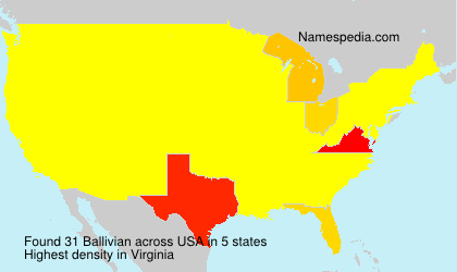 Surname Ballivian in USA Surname Ballivian in USA