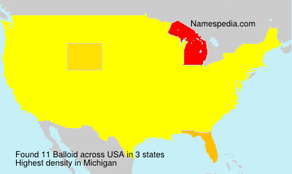Surname Balloid in USA Surname Balloid in USA