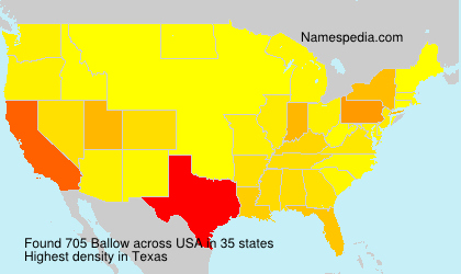 Surname Ballow in USA Surname Ballow in USA