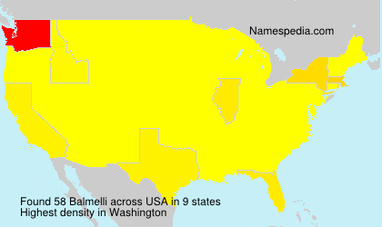 Surname Balmelli in USA Surname Balmelli in USA
