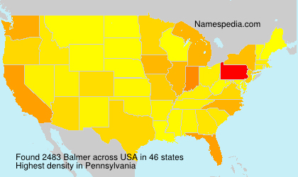 Surname Balmer in USA Surname Balmer in USA