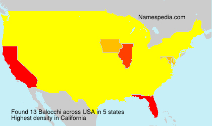 Surname Balocchi in USA Surname Balocchi in USA