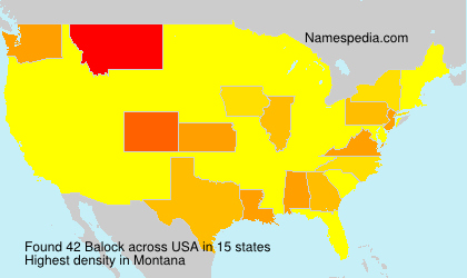 Surname Balock in USA Surname Balock in USA