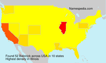 Surname Balonick in USA Surname Balonick in USA