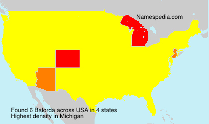 Surname Balorda in USA Surname Balorda in USA