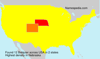Surname Balquier in USA Surname Balquier in USA