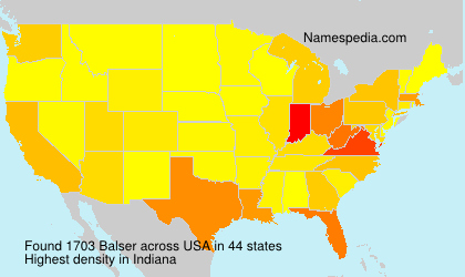 Surname Balser in USA Surname Balser in USA