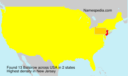Surname Balsirow in USA Surname Balsirow in USA