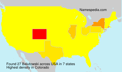 Surname Balutowski in USA Surname Balutowski in USA