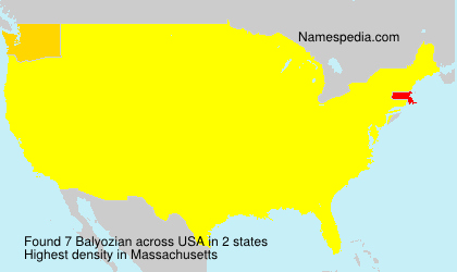 Surname Balyozian in USA