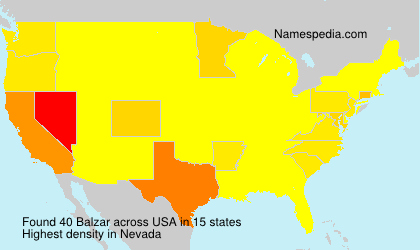 Surname Balzar in USA Surname Balzar in USA